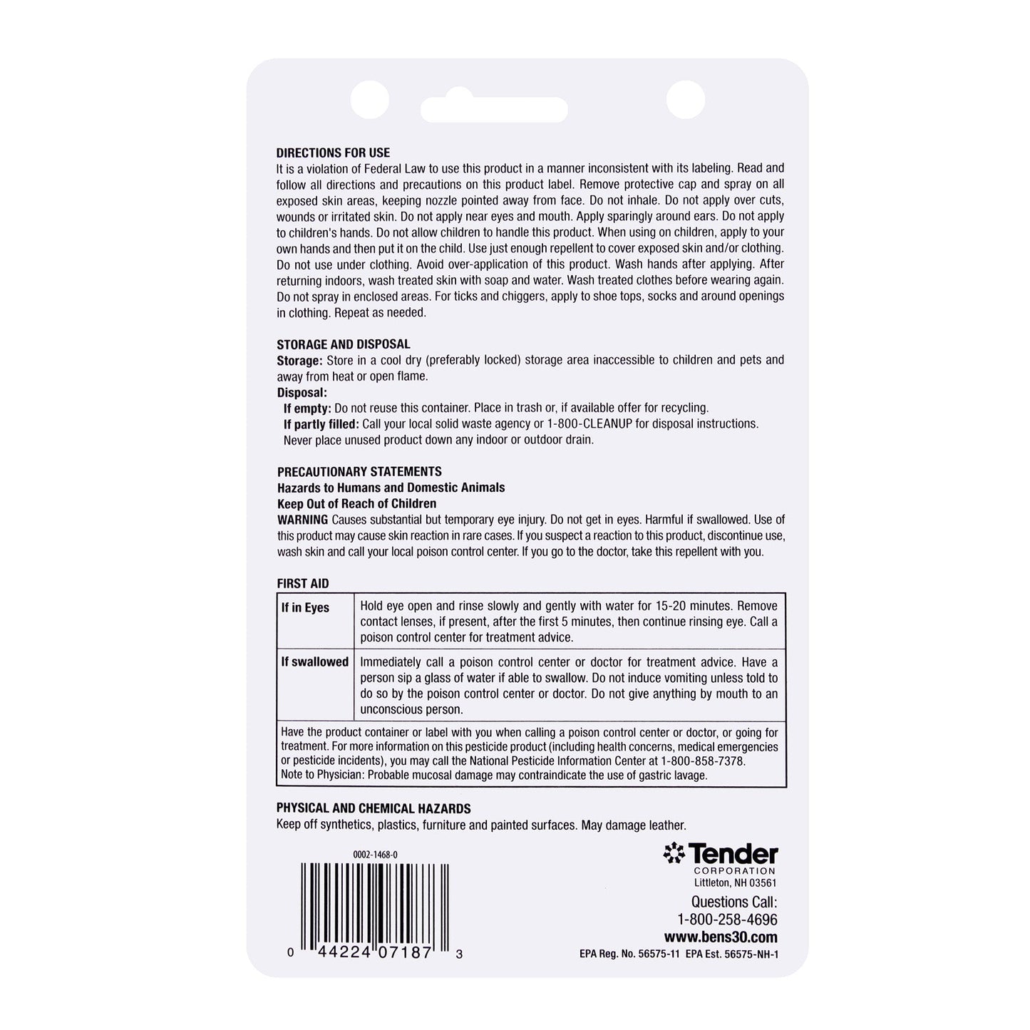 Ben's 30 Spray Pump Insect Repellent LARSON TACTICAL SUPPLY