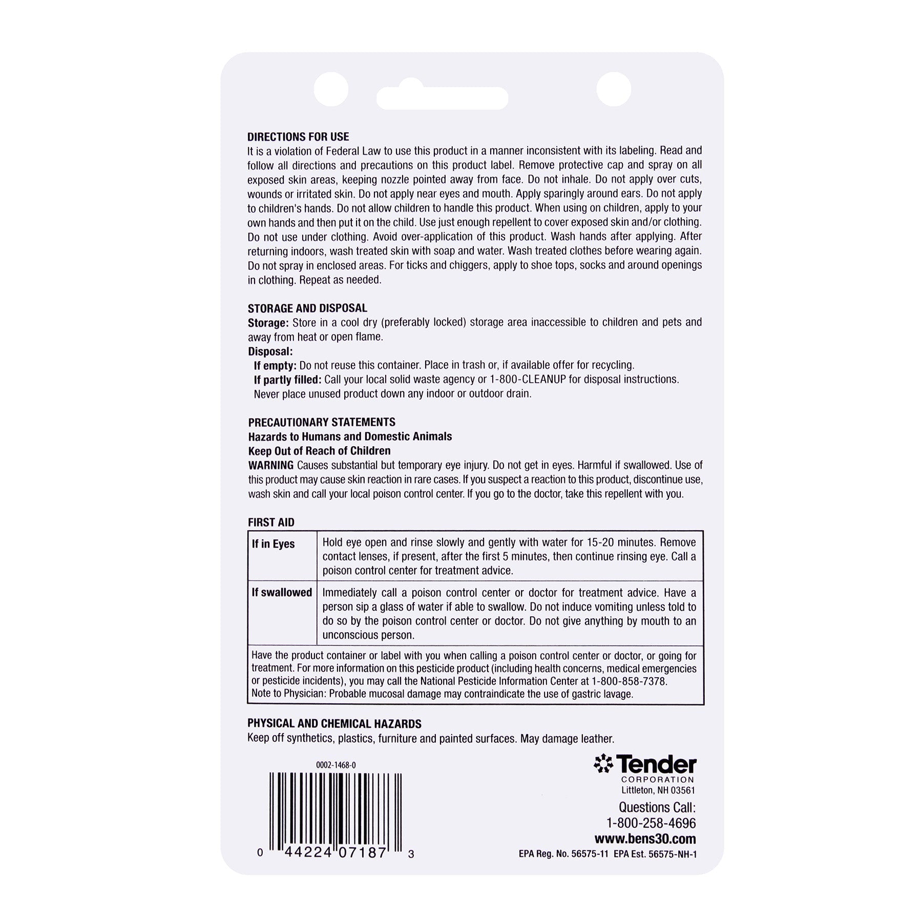 Ben's 30 Spray Pump Insect Repellent LARSON TACTICAL SUPPLY